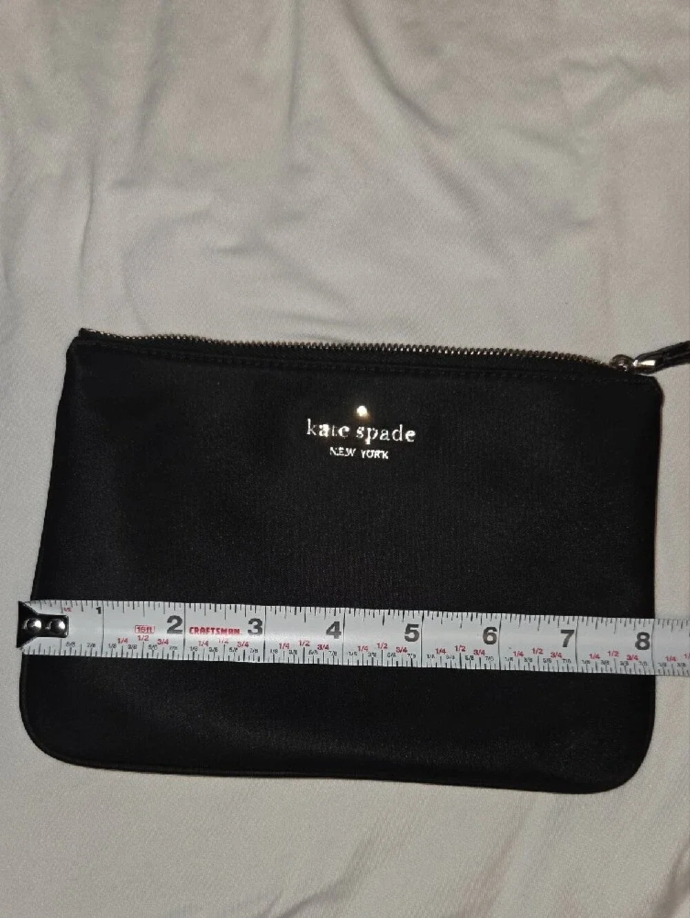 kate spade black wristlet pouch with strap